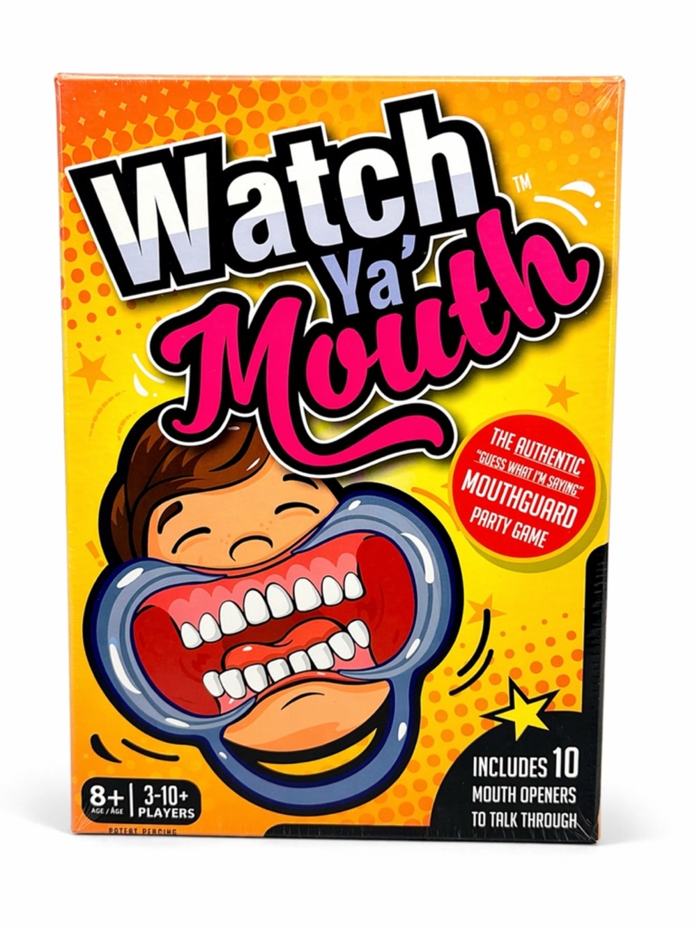 Watch Ya Mouth Party Game Original Mouthguard Game 3-10 Players NIB Sealed
